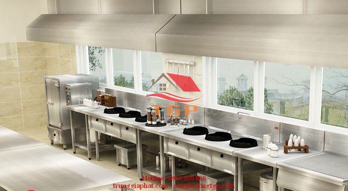 Thiết kế bếp ăn công nghiệp giá rẻ